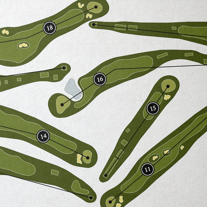 Willamette Valley Country Club | Golf Course Map | Close Up