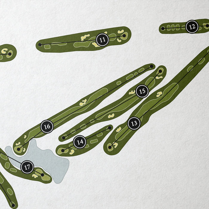 Williamsburg National Golf Club - Yorktown Course | Golf Course Map | Close Up