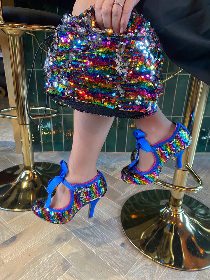 Willow and Matching Hollywood Multicoloured Sequin