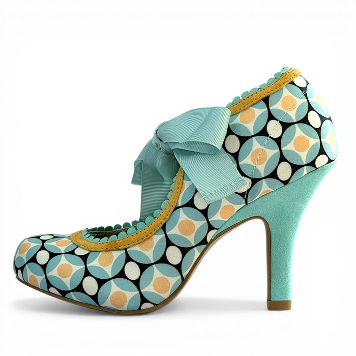 Willow and Matching Malibu Aqua Geometric WIDE FIT