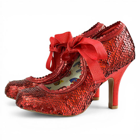 Willow WIDE FIT (Red Sequins)