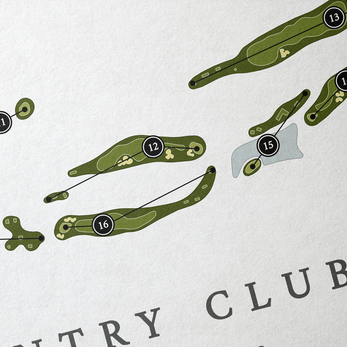 Winchester Country Club | Golf Course Map | Close Up