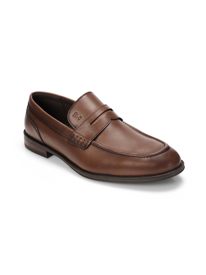 Windsor Penny - Leather Smart Casual Loafers Ortho Comfort Fit Teak (TC-2539TK)