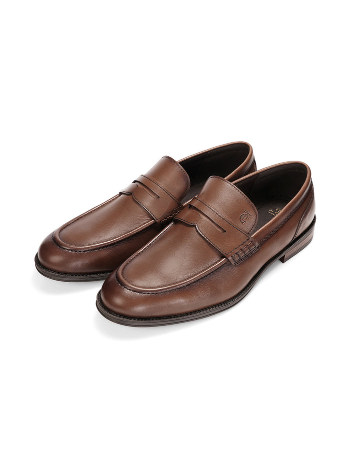 Windsor Penny - Leather Smart Casual Loafers Ortho Comfort Fit Teak (TC-2539TK)