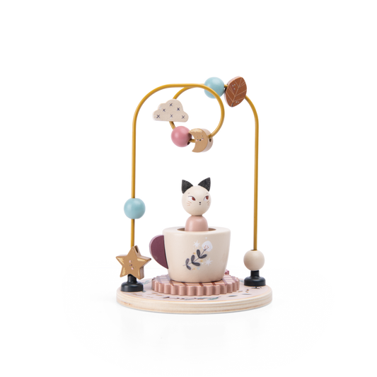 Wooden Bead maze - After the Rain - Babies in Bloom