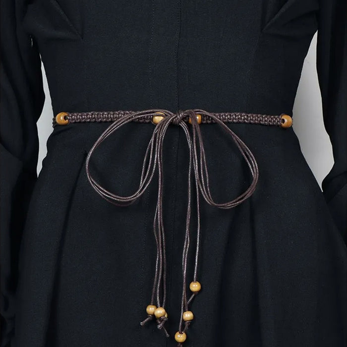 Wooden beads belt