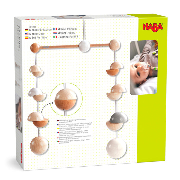 Wooden Mobile Dots - Babies in Bloom