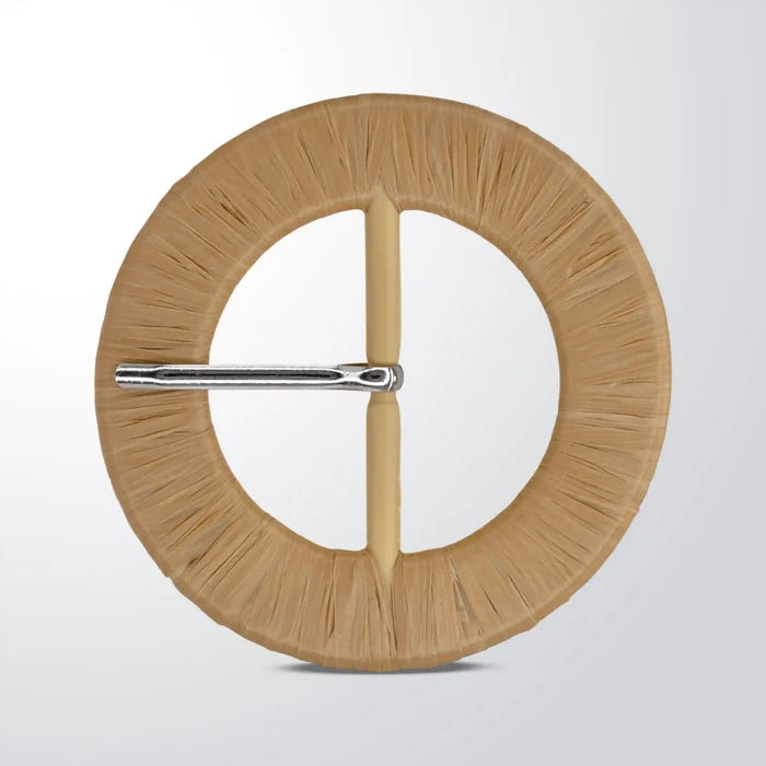 Woven Chain Raffia Buckle