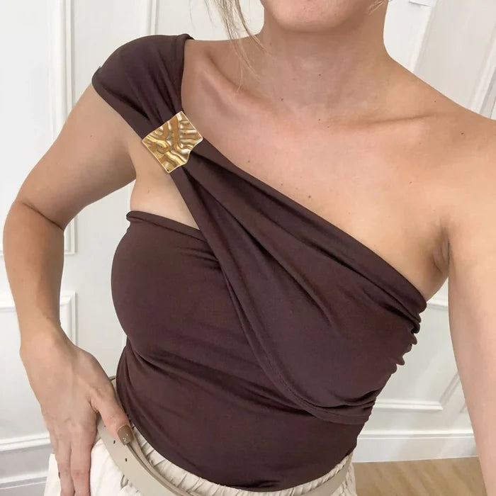 Wrinkled Golden Square Buckle