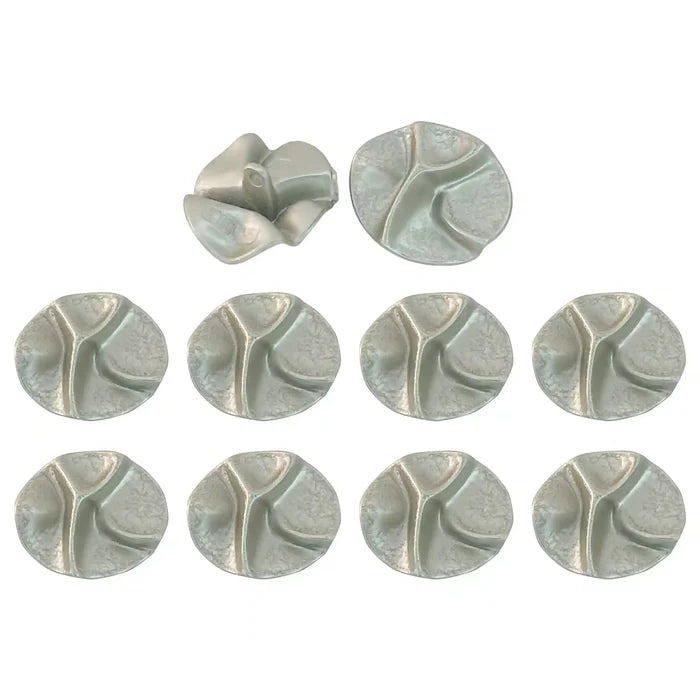 wrinkles Matte Silver Metal Button | 28mm(44L)