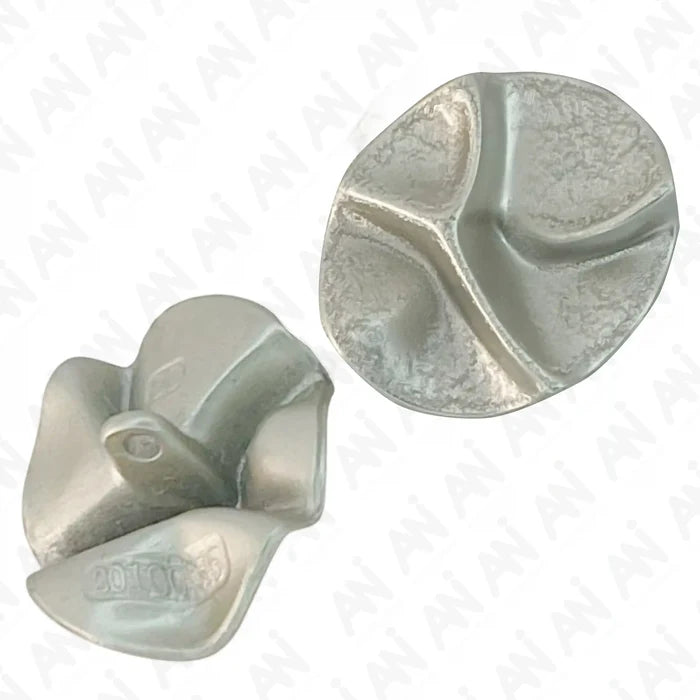 wrinkles Matte Silver Metal Button | 28mm(44L)