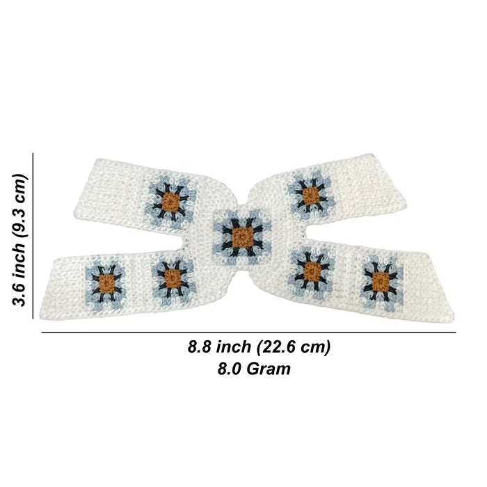 X-Shaped Granny Square Crochet Patch