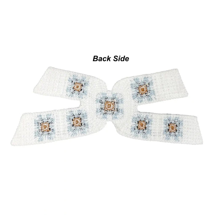 X-Shaped Granny Square Crochet Patch