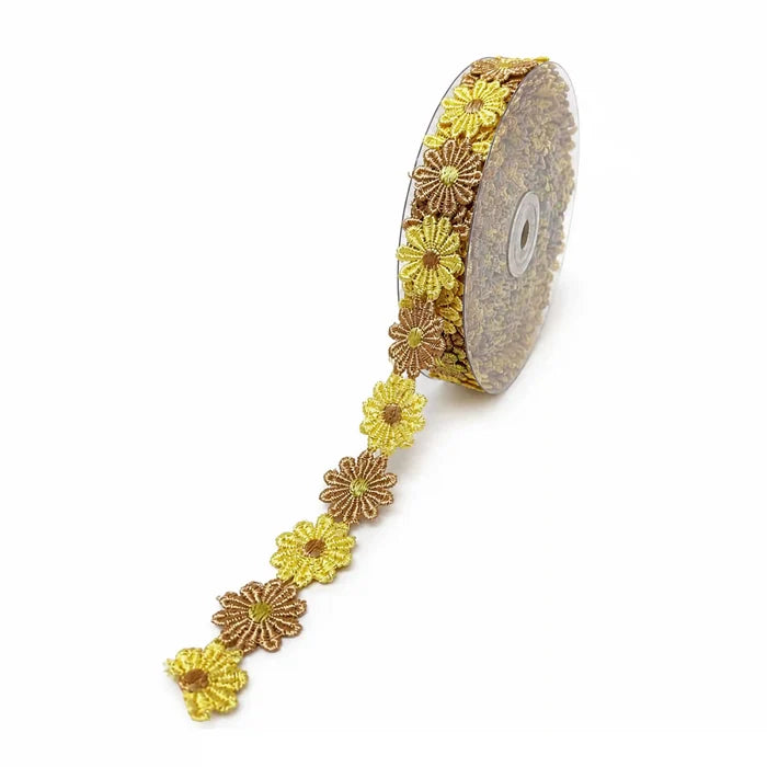 Yellow Daisy Trim Lace