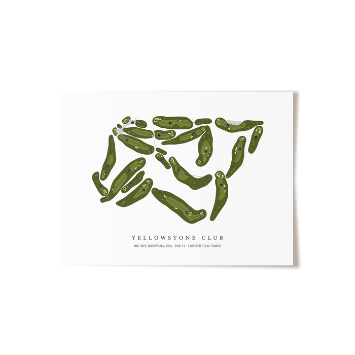 Yellowstone Club | Golf Course Print | Unframed