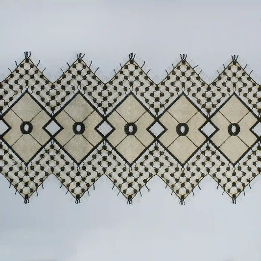 Ani Accessories Geometric Patterned Throw Blanket in Neutral Colors for Home Decor