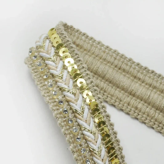 Zigzag Style Sequin Trim